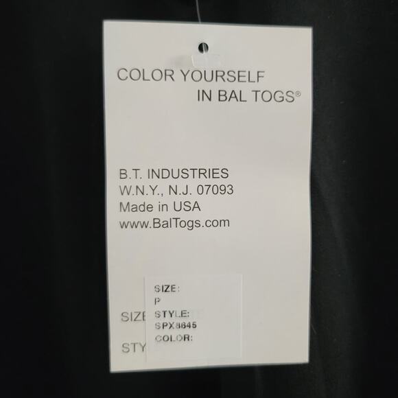 Baltogs Spandex Pull-On Straight Dance Pants Black P Long NEW - Picture 3 of 6